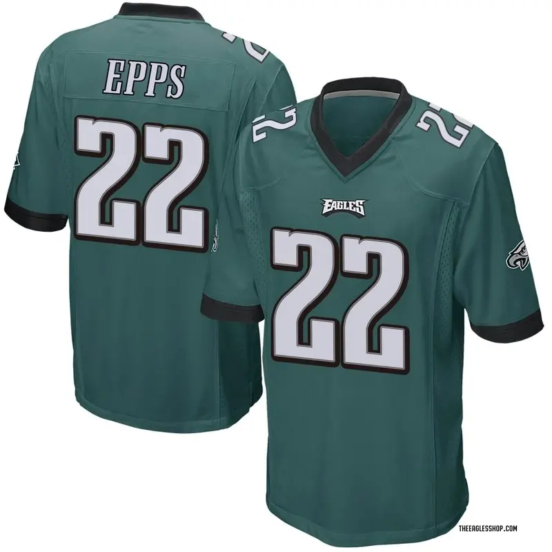 Men's Philadelphia Eagles Marcus Epps Green Game Team Color Jersey By Nike