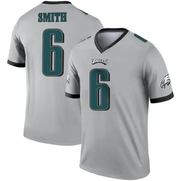 Youth Nike DeVonta Smith Silver Philadelphia Eagles Inverted Game Jersey