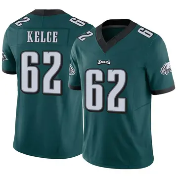 Limited Women's Jason Kelce White Road Jersey - #62 Football Philadelphia  Eagles 100th Season Vapor Untouchable Size S