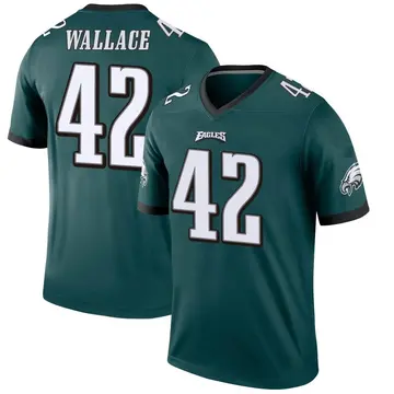 K'Von Wallace Philadelphia Eagles Men's Green Backer Long Sleeve T-Shirt 