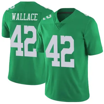 K'Von Wallace Philadelphia Eagles Men's Green Backer Long Sleeve T-Shirt 