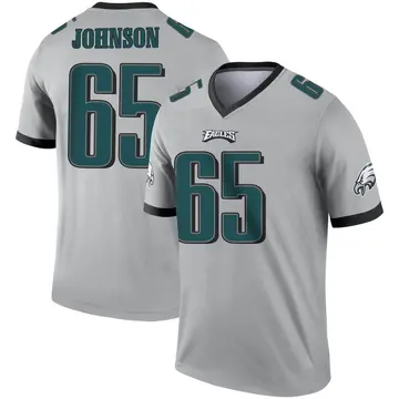 Limited Women's Lane Johnson White Road Jersey - #65 Football Philadelphia  Eagles 100th Season Vapor Untouchable Size S